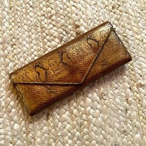 Marc by Marc Jacobs Metallic Python Print Trifold Wallet